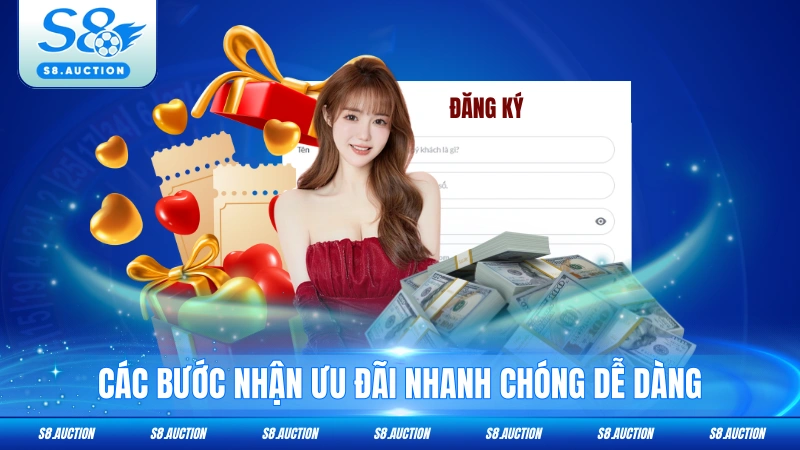 Các bước nhận ưu đãi nhanh chóng dễ dàng